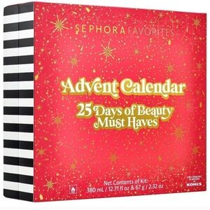 NWT Sephora 25 Days Of Beauty Advent Calendar 2025 UNOPENED Rare Beauty Huda